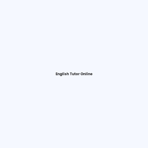 English Tutor Online